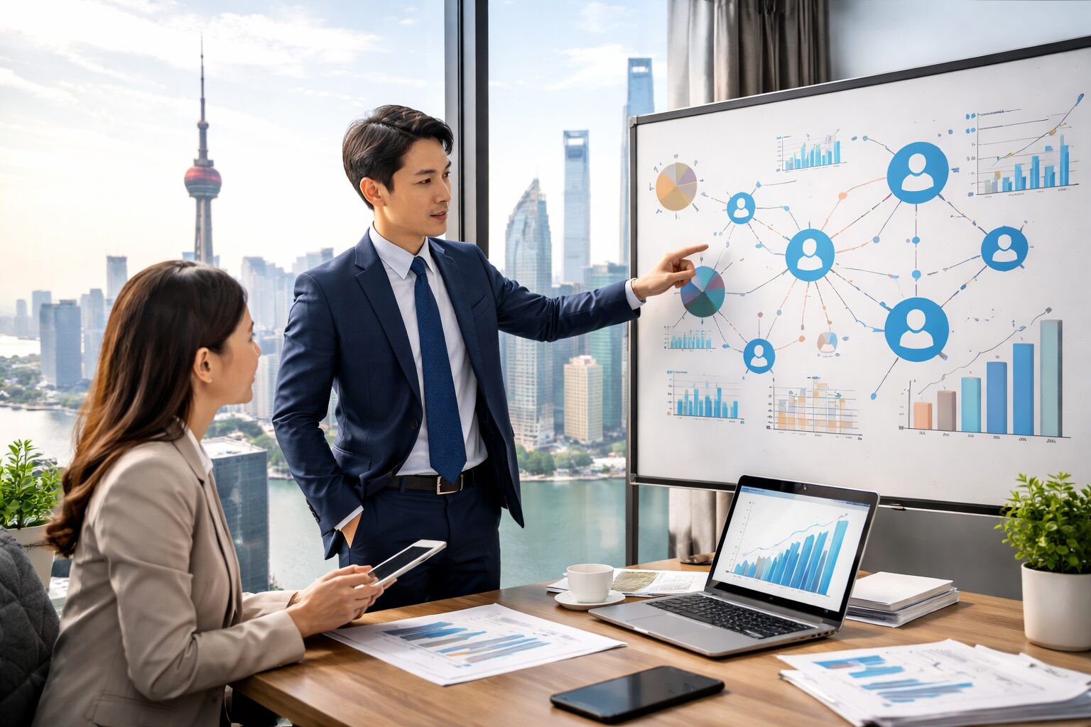 中国でのネットワークビジネス成長戦略の具体的な設計例です